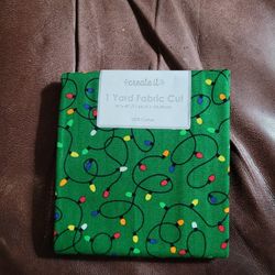 Create It Christmas Lights Green 36" x 42" 1 yd Fabric 