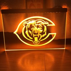 CHICAGO BEARS LED NEON LIGHT SIGN 8x12
