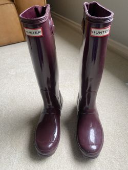 Hunter Long Rain Boots Size 7