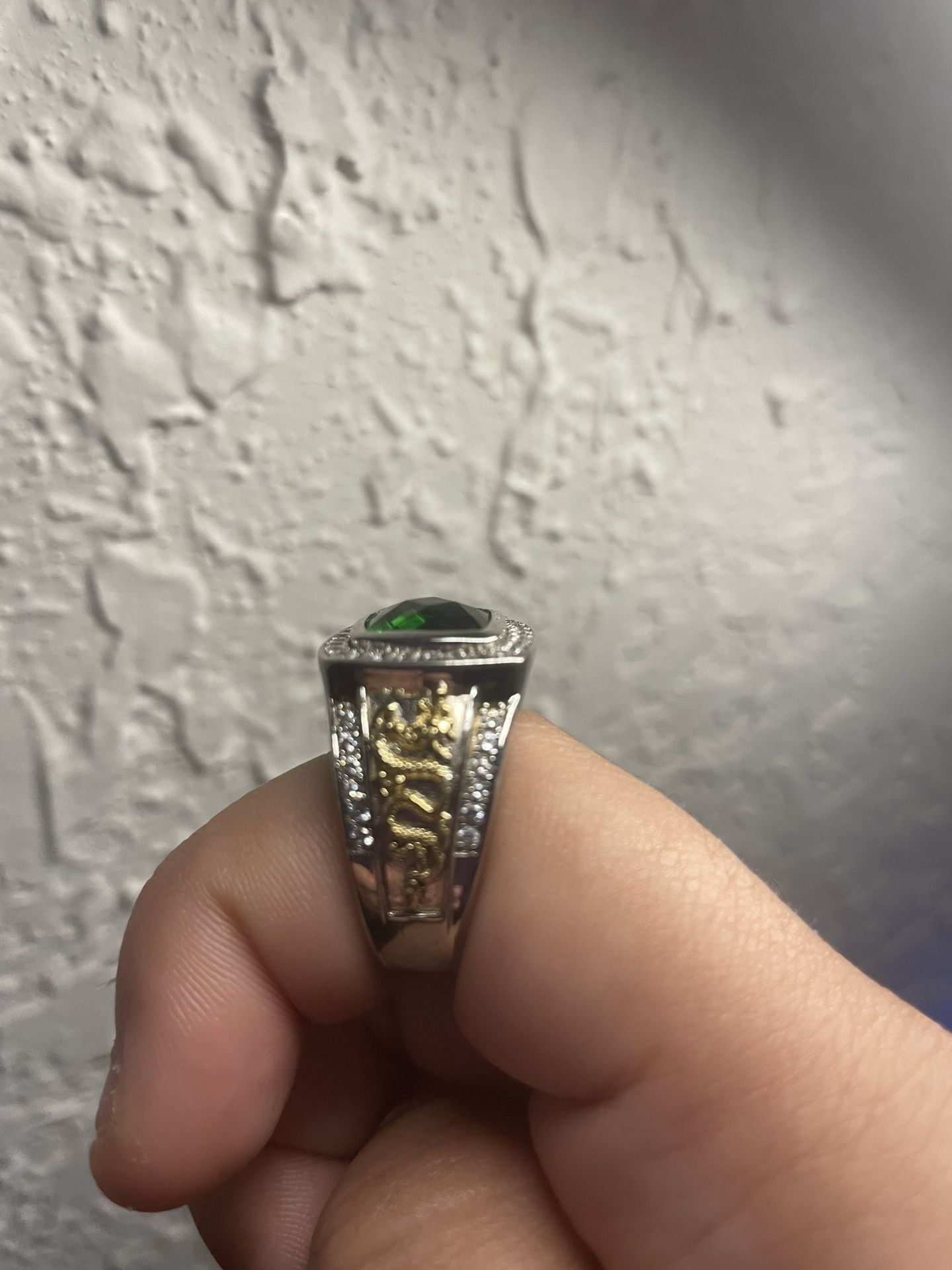 Mt. St. Helens Helenite Ring (size 8)