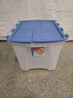 Rubbermaid flip lid tote
