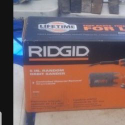 RIDGID CORDED 5INCH ORBITAL SANDER (LIKE NEW)
