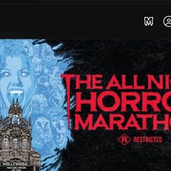 WANTED: All Night Horror Movie Marathon  Ticket at Hollywood Theatre