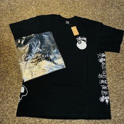 Stussy ball shirt graphic