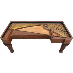 Custom Desk From Repurposed Harpsichord- 70" Sculptural Statement 