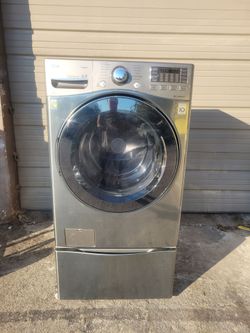 LG Front Load Washer with Pedestal