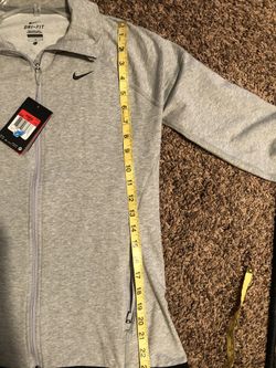 New/ W Tags ~ Large Nike Dri Fit Women’s Grey Jacket Athletic Running