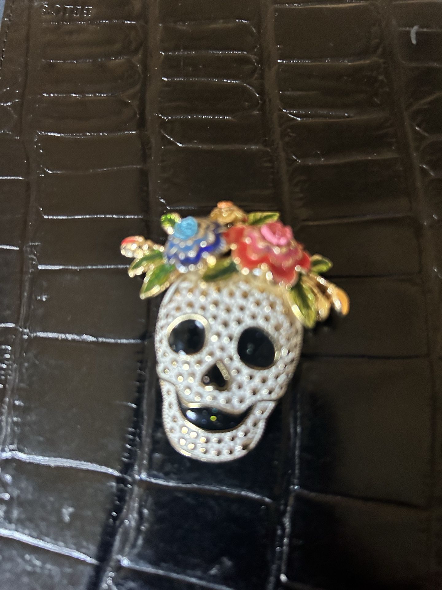 Day of the dead brooch