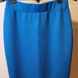 NY&C Teal Pencil Skirt - Size M (0310)