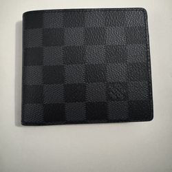 Louis Vuitton Black Grid Wallet