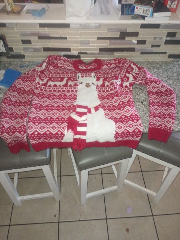 Ugly Christmas Sweater Size Medium Boys