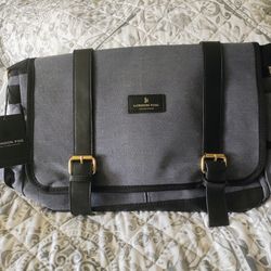 London Fog Gray Messenger Bag