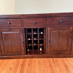 Solid Wood Buffet with Storage
