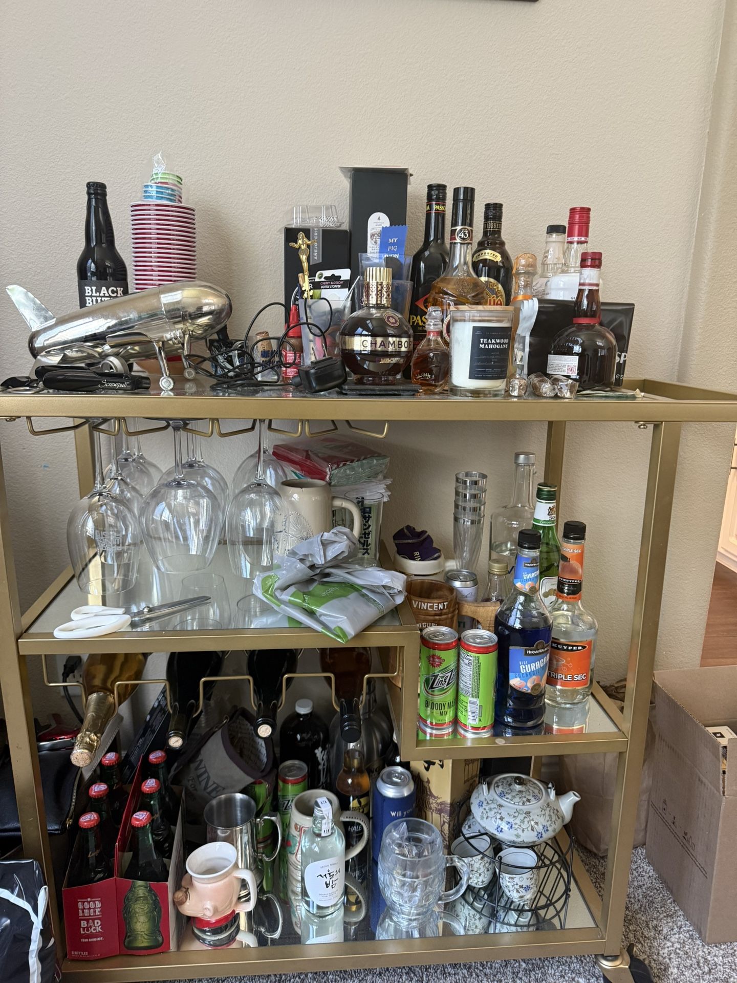 Gold bar Cart