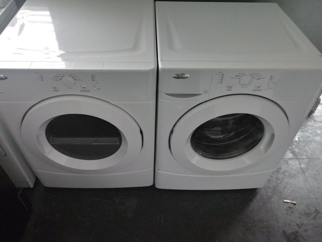 NEWER MODEL WHIRLPOOL FRONTLOADER WASHER AND DRYER SET