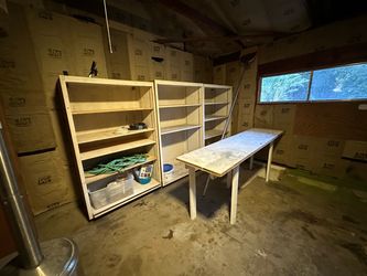 Wood shelving (OBO)