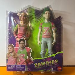 Mattel Disney Zombies Addison Wells and Zed Necrodopolis Doll 2-Pack