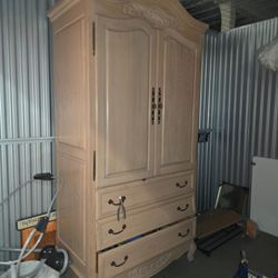 Solid Wood 8ft Armoire MUST GO TODAY
