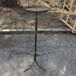 Vintage Metal Candle Holder Stand