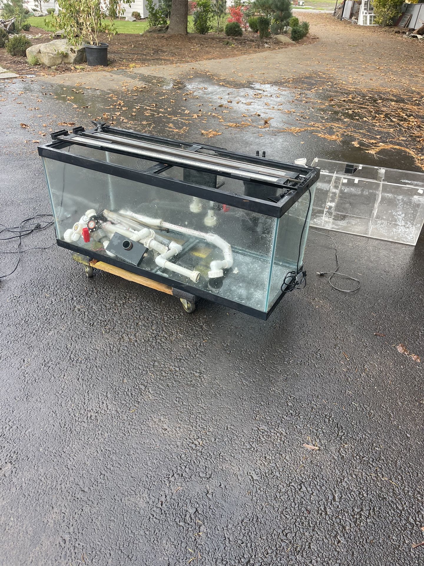 90-gallon aquarium (saltwater ready) $150