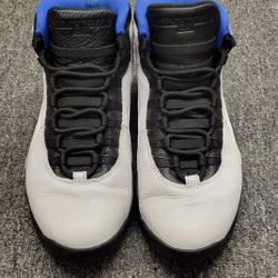 Nike Air Jordan 10 Retro Orlando Royal Blue Black White 310805-108 Mens Size 11