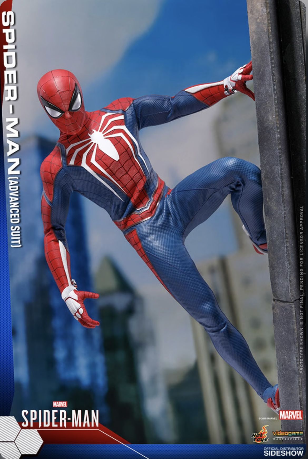 Hot Toys 1/6 Spider-Man Advanced Suit Figure VGM031 for Sale in 
