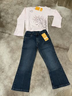 New With Tags GMS Girl’s Made In Argentina 100% Cotton 2 Piece Set Size 8T