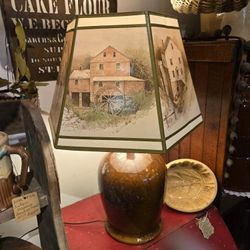 Vintage Stoneware Jug Lamp