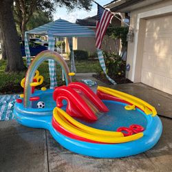 Index Kids Rainbow Inflatable Pool - Excellent  Condition