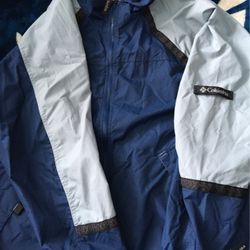 Mens Columbia Packable Light Jacket Size L