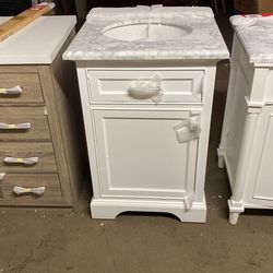 24 Inch Marble Top Vanity