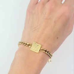 18k Gold Chain Women's Lady's Chain Bracelet Gift