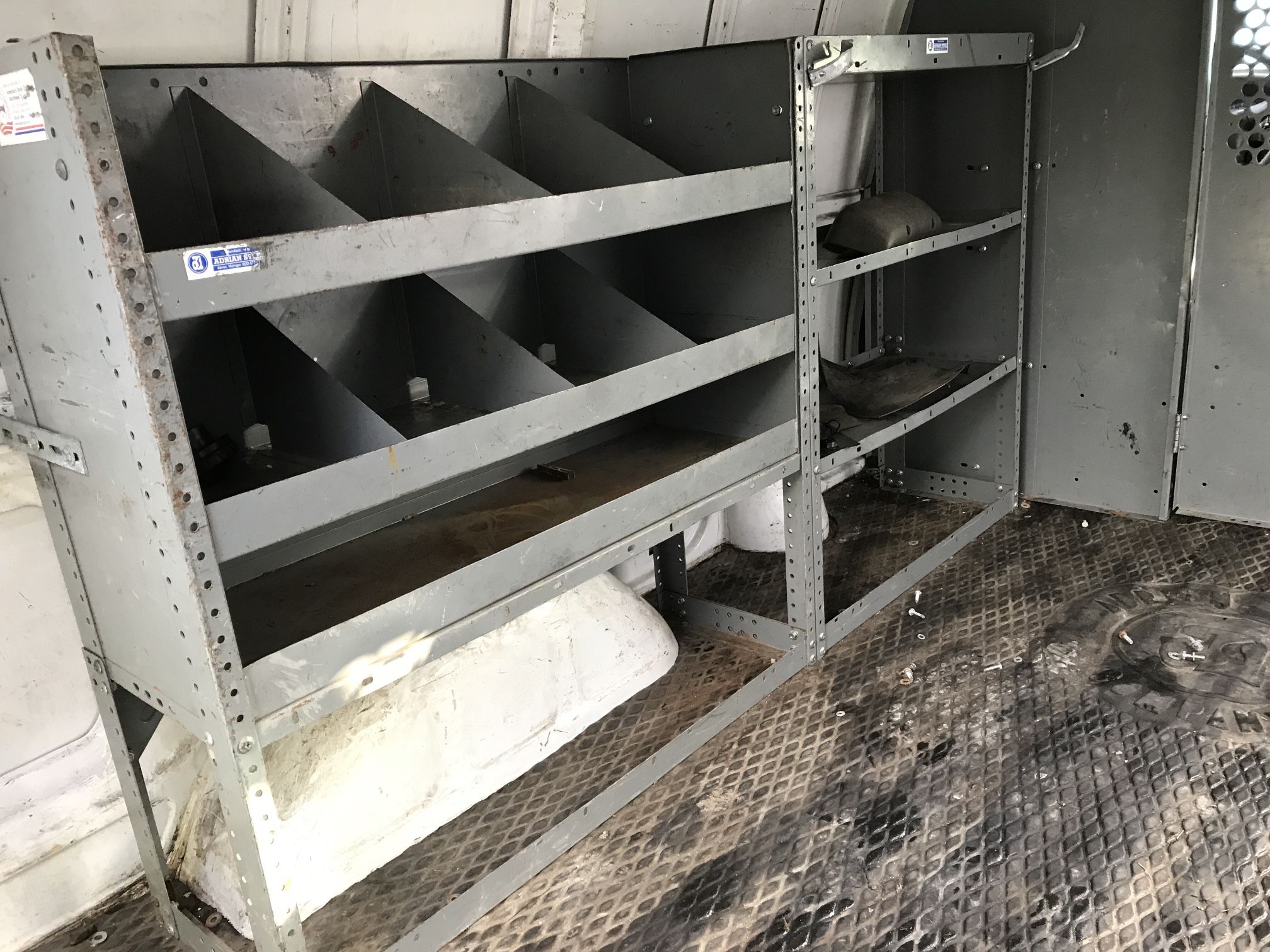 Astro Van Safari Van Work Shelves Bins And Partition