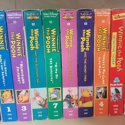 Winnie The Pooh And Wizard Of Oz VHS Tapes