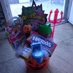 My gf is making Halloween Baskets (boy)