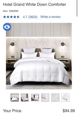 Hotel Grand White Down Comforter