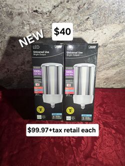 New led light bulbs $99+tax retail each