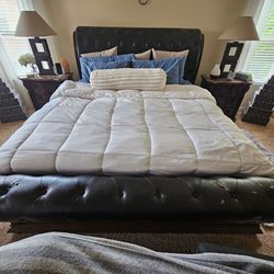 King bedroom set with mattress