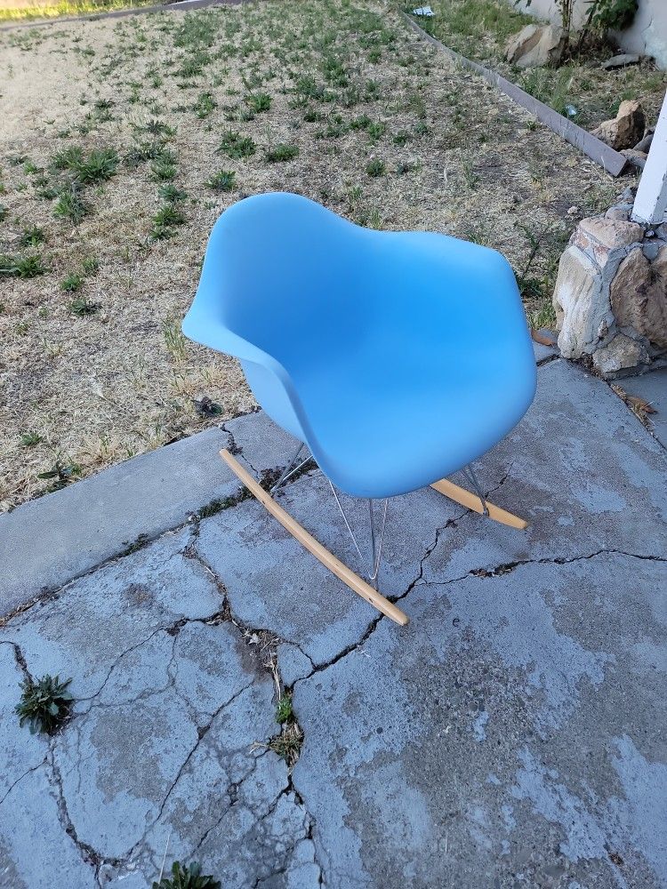 Blue Rocking Chair 