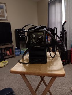 Titanium 125 Welder, Welding Helmet, Welding Gloves