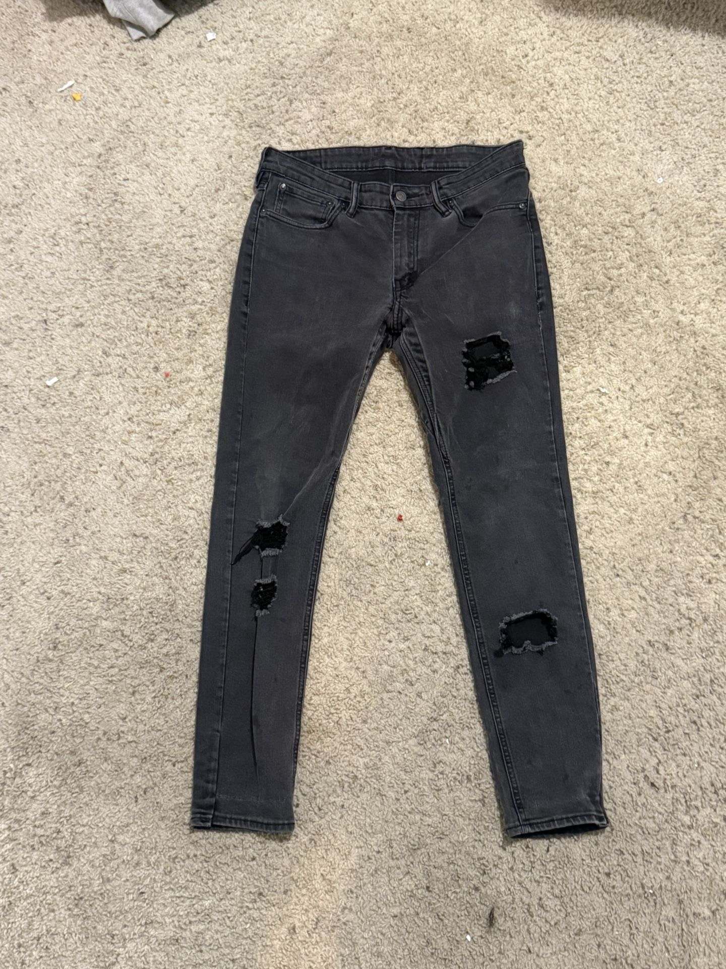 Black Ripped 511 Levi’s Skinny Jeans