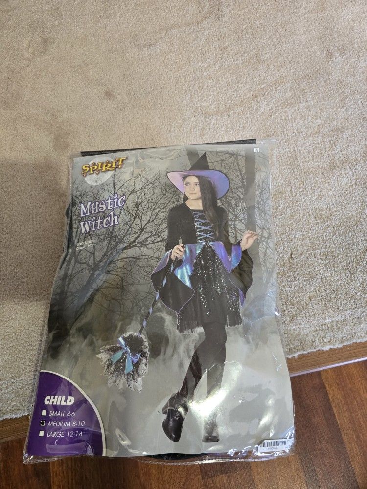 HALLOWEEN COSTUME 🎃 GIRLS WITCH MEDIUM SPIRIT HALLOWEEN 
