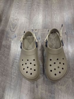 All terrain Khaki Crocs