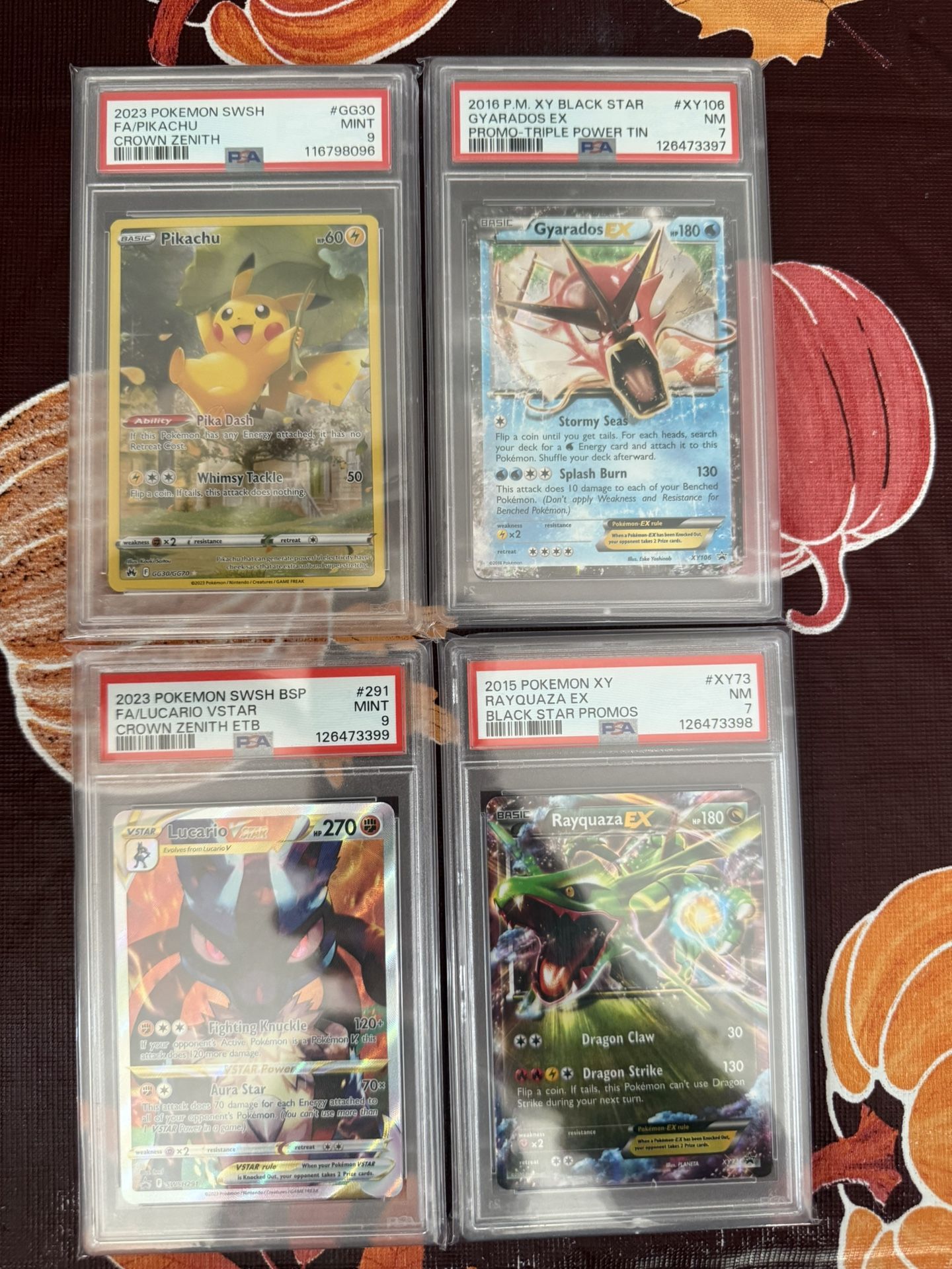 Pokemon PSA slabs