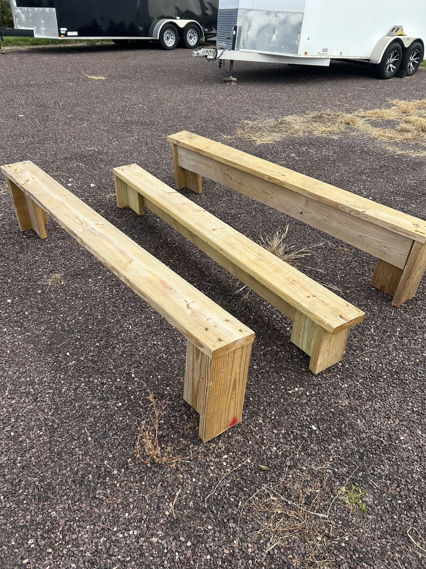 Wooden benches (14)