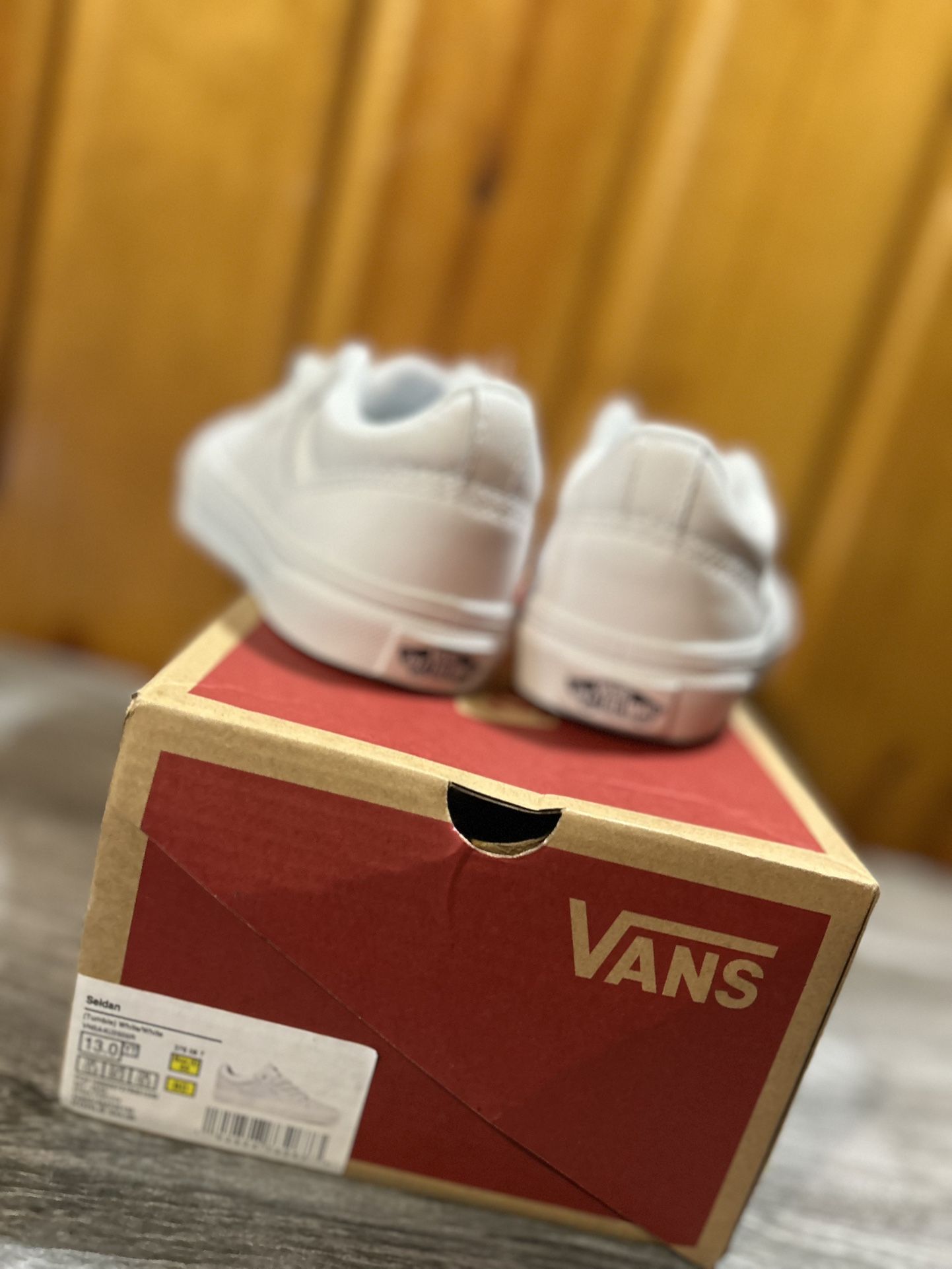 BRAND NEW !! All White Kids Vans