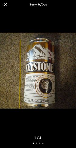 Keystone Beer Can  Promotional Sign