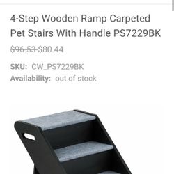 Wooden Ladder Ramp