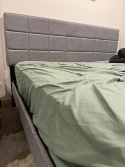 Gray Queen Bed Frame