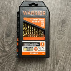 Warrior Titanium Index Drill Bit Set